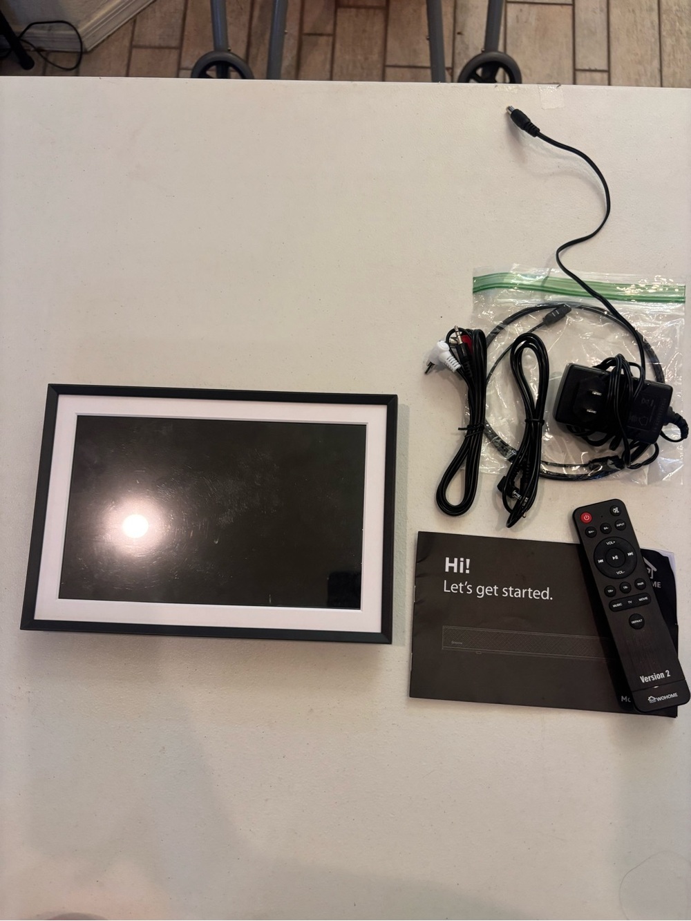 Digital Photo Frame with Remote - Black